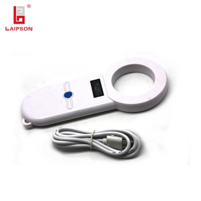 China 134.2khz FDX-B Handheld RFID Ear Tag Reader Microchip Scanner For Management for sale