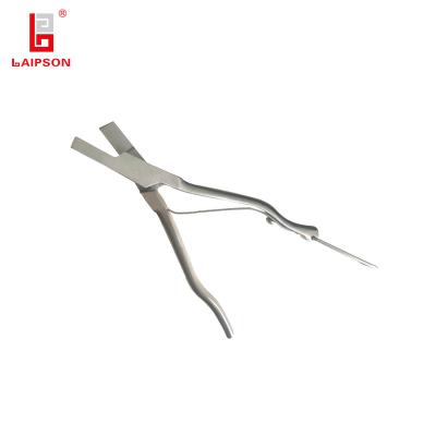 China Veterinary U Shape Gray Stainless Steel Ear Notcher Marking Pliers for sale