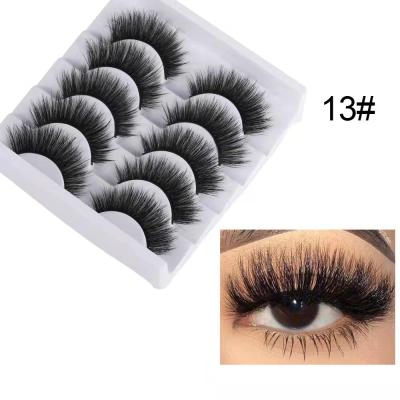 China 5 Pairs Colorful Eyelashes 2021 Magnetic False Eyelashes Supplier False Eyelashes for sale