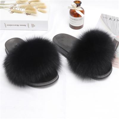 China CUSHIONING Factory direct sales of fur slippers and leather jackets, fluffy fur slides, fur slides for children for sale