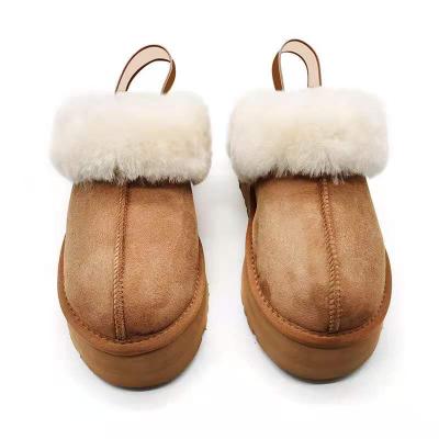 China CUSHIONING Wholesale Fur Slippers Bedroom Slippers Artificial Fur Flat Slippers for sale