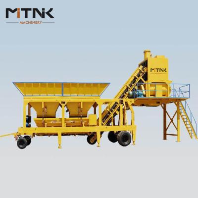 China latest technology mobile concrete batching plant for sale for sale