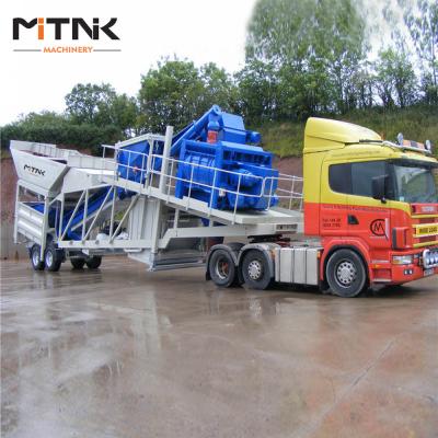 China HZSY50 Ready Mixed Mobile Concrete Batching Plant for Sale for sale