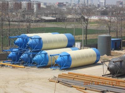 China 100ton steel material cement silos for concrete plant for sale