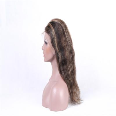 China Natural wave can be customized full lace hair piano wig piano color brazilian natural wave long hair for sale