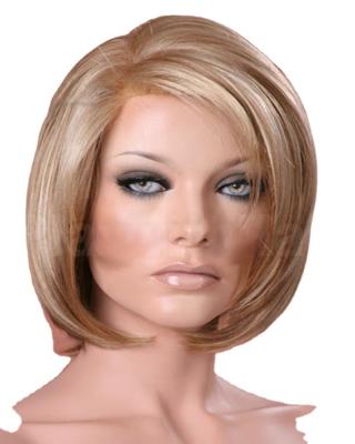 China Fashion Style Natural Straight Ombre Color Heat Resistant Lead Female Wigs for sale