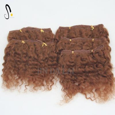 China Hot Selling Curly Soft Mohair Wefts DIY Curly Making Dolls for sale