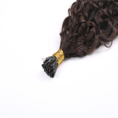 China 16inch Curly Cheap Pure Chinese Curly Virgin Hair Keratin Stick I Tip Extensions for sale