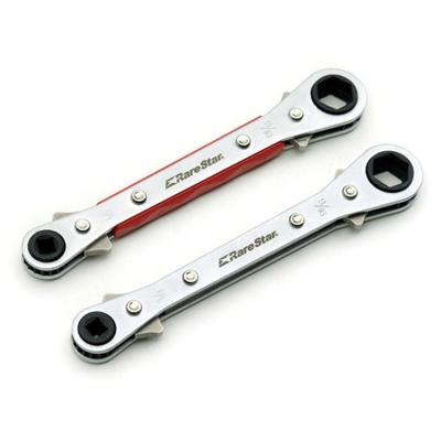 China Factory Direct Carbon Steel Refrigeration Service Heating Flat Ratchet Wrench for sale