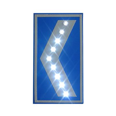 China Aluminum & Galvanized Aluminum Led Sheet Road Safety Solar Power Traffic Arrow Sign Traffic STOP Warning Sign for sale