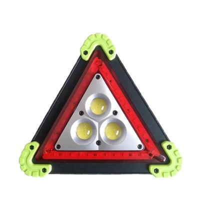 China ABS LED Triangle Red Emergency COB Vehicle Worklamp Warning Camping Light for sale