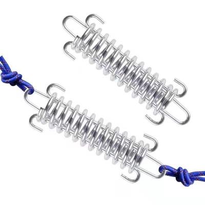 China Reinforce Hot Wholesale Amazon Spiral Spring Octopus Deck Pegs Stainless Steel Rope Buckle Canopy Tent Stake Hooks Board Pegs for sale