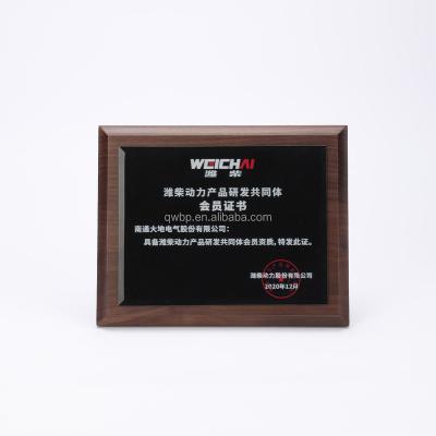 China Marriage favors & Wholesale Bridal Party Gifts Certificate Frame With Acrylic Material For Momentary Company Activities for sale