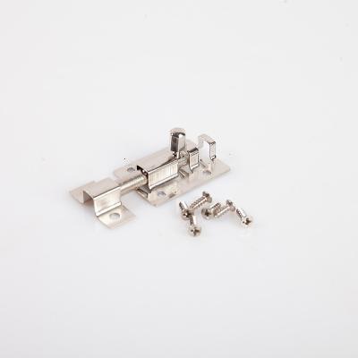 China HJS modern small metal iron turn bolt hardware deadbolt latch hook lock for room door window wholesale for sale