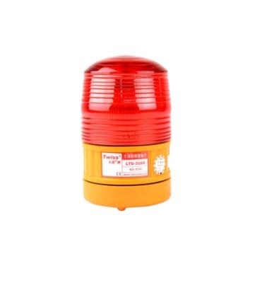 China Plastic Red 3W LED Solar Traffic Light Road Safety Warning Lamp for sale