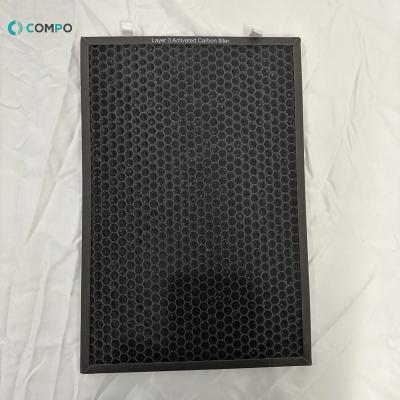 China Hotel Photocatalyst With Composite Activated Carbon Air Purifier Filter Element Air Purifier Filter for sale