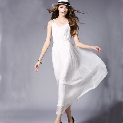 China Anti-wrinkle dress fashion silk elegent lady vestidos de fiesta/sedums dress woman casual dress for summer for sale