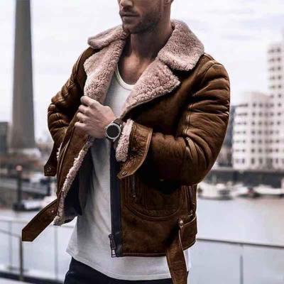 China New Style Lapel Slim Fit Waterproof Good Quality Lambswool Winter Brown Factory Warm Short Jacket Outside Coat for sale