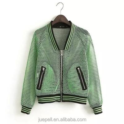 China 2015 Clothing Manufacturer Jacket OEM Fiberglass Women Breathable Bomber Jacket for sale