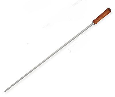 China Durable High Hardness Pakka Wood Handle Inch Long Easily Cleaned Barbecue Skewer for sale