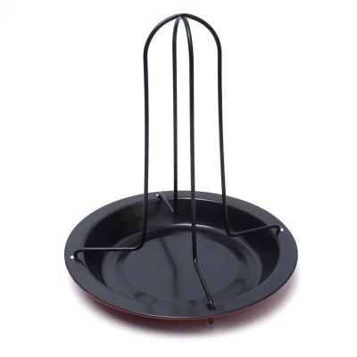 China Nonstick Chicken Duck Holder Rack Grill Roasting Stand for BBQ Outer Rib Nonstick Carbon Steel Grilling Tools for sale