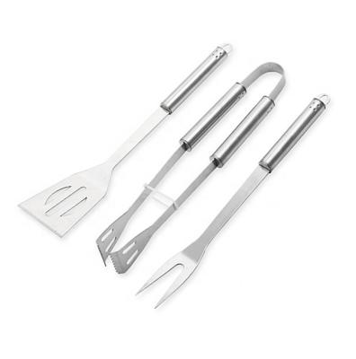 China Premium Quality Camping BBQ Easily Cleaned Outdoor Tool 3 Pieces Tool Suit For Grilling for sale