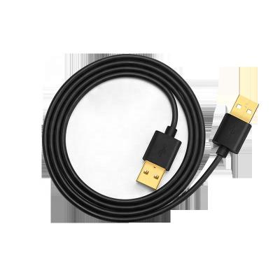 China Camera factory supply custom gold plated usb one male to one male usb cable for charger for sale