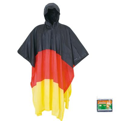 China Bachelor Raincoats PVC Flag Rain Poncho Customization Factory Supplier Custom Raincoat for sale