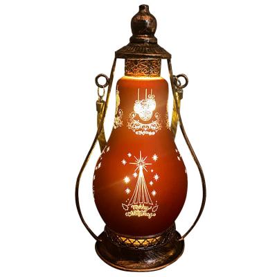 China Home Decoration Christmas Decoration Led Kerosene Lamp Hotel Family Christmas Decorations Crafts Ornaments for sale