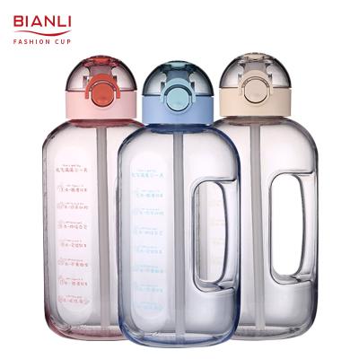 China Custom Eco Friendly Logo Viable BPA Straw Reusable Portable Designer Gym Free Sports Cute Water Bottle for sale