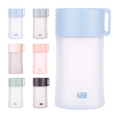 China Bpa Free Mini Cute Matte Frosted Designer Water Bottle Eco Friendly Reusable Drinking Plastic for sale