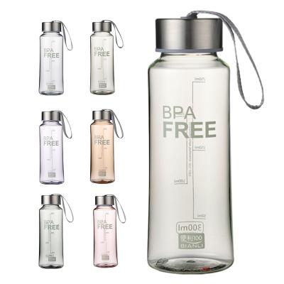 China Customized Sustainable Unique Designed Reusable Square Bpa Free Drinking Plastic Cheap Water Bottles for sale