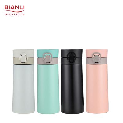 China Sustainable Wholesale Eco Friendly Luxury Pink 12oz Travel Reusable Thermos Sublimation Vacuum Flasks for sale