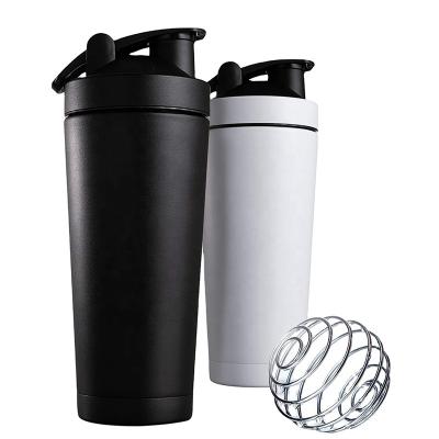 China Stainless Steel Vacuum Shaker Bottle Plastic Gym Protein Viable Fitness Sport Customized Bpa ECO Black Insulated Free Vacuum Flasks for sale