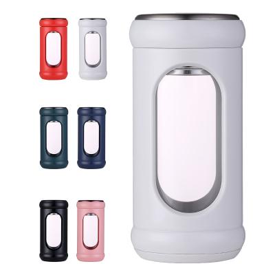 China Wholesale Viable Sublimation Clear Travel Portable High Quality Nordic Insulated Cute Glass Mugs With Lid for sale