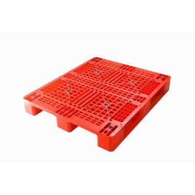 China Single Faced Plastic Block Pallet 1200X1000mm 3 Skids Plastic Pallets For Distribution Storage Or Export for sale