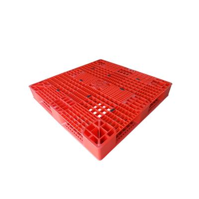 China Single Faced Industrial Pallet With Steel Reinforcement 120X100X15 Cm 5 Skids Plastic Pallets for sale