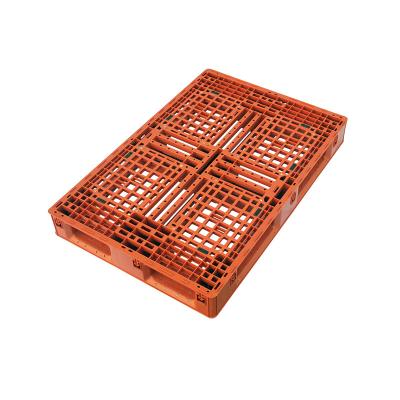 China Euro Single Faced Plastic Pallet Dimensions 1200 x 800 Cheap Heavy Duty HDPE Plastic Pallets For Sale for sale