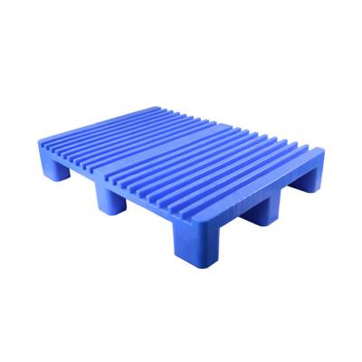 China Durable 1050*760*175 blue single sided slotted top conveyorable plastic printing pallet for automatic direct feeding from Heidelberg for sale