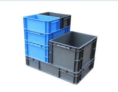 China Solid Box Euro Plastic Storage Containers Boxes Crates Bins For Auto Parts Industry for sale