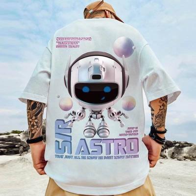 China Others 2023 Fashion Custom Men's Hip Hop Street T-shirt Graphic Print Casual Short Sleeve for sale