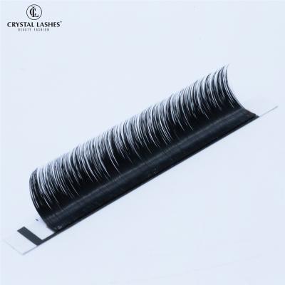 China Luxury 0.07 C Curl Blend Matt Korean Natural Fiber Different Long Crystal Lashes Eyelash Extensions for sale