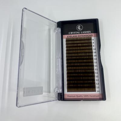 China Manufacturer Cheap OEM 0.05 SALIC Natural Korean Long Eyelash Extensions Crystal Lashes Different for sale