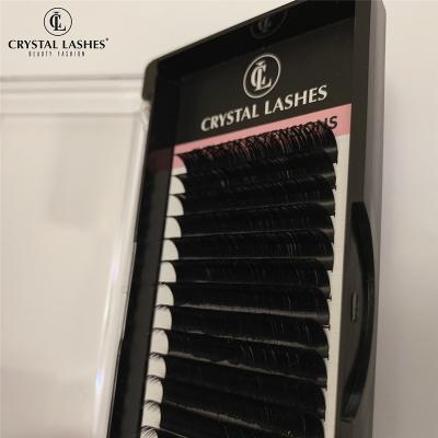 China Natural long make your own pestaas long extensin eyelash box light brown lashes boxes high quality u loop eyelash extension for sale