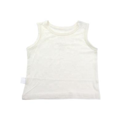 China Factory 5% 95% Sustainable Custom Made Bamboo Spandex White Tank Tops For Toddler Boy for sale