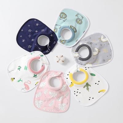 China Wholesale Toddler Washable Organic Cotton Factory Unisex Babies Bib Set Waterproof Single Color Baby Bibs for sale