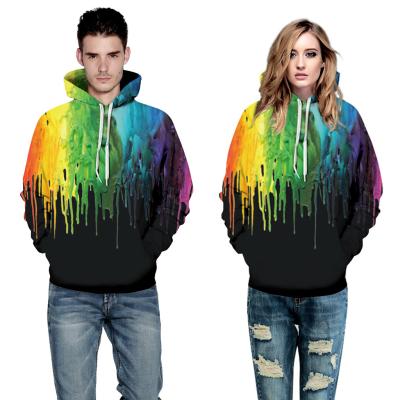 China Anti-wrinkle mazon burst color ink printing large size hooded couple hoodie sets sweater mens womens baseball sweaters wholesale for sale