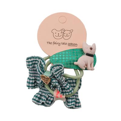 China Smart Casual Korean Children's Hair Accessories Set Baby Cute Bow Hair Band Cartoon Elastic BB Hairpin for sale