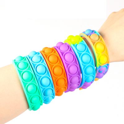 China Hot Selling Pop Item Wristband Bubble Squishy Person Toys Relaxation Toy Doll Squishy Item Wristband HQ-WJ65 for sale