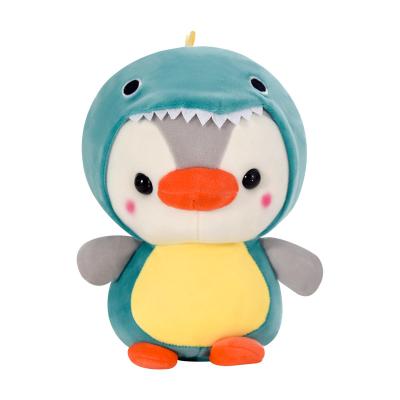 China Cute Plush Penguin Transformed Ragdoll Doll Dinosaur Stuffed Toy Doll Child Birthday Gift for sale